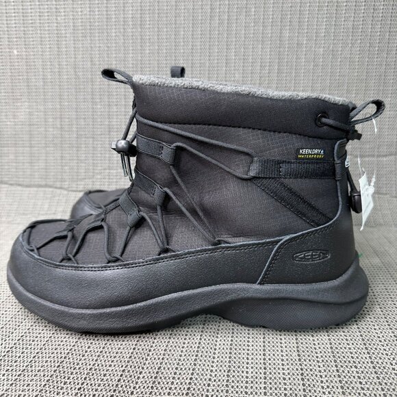 Keen Uneek SNK Chukka II Womens Size 9.5 Black Waterproof Insulated Winter Boots - Picture 1 of 8